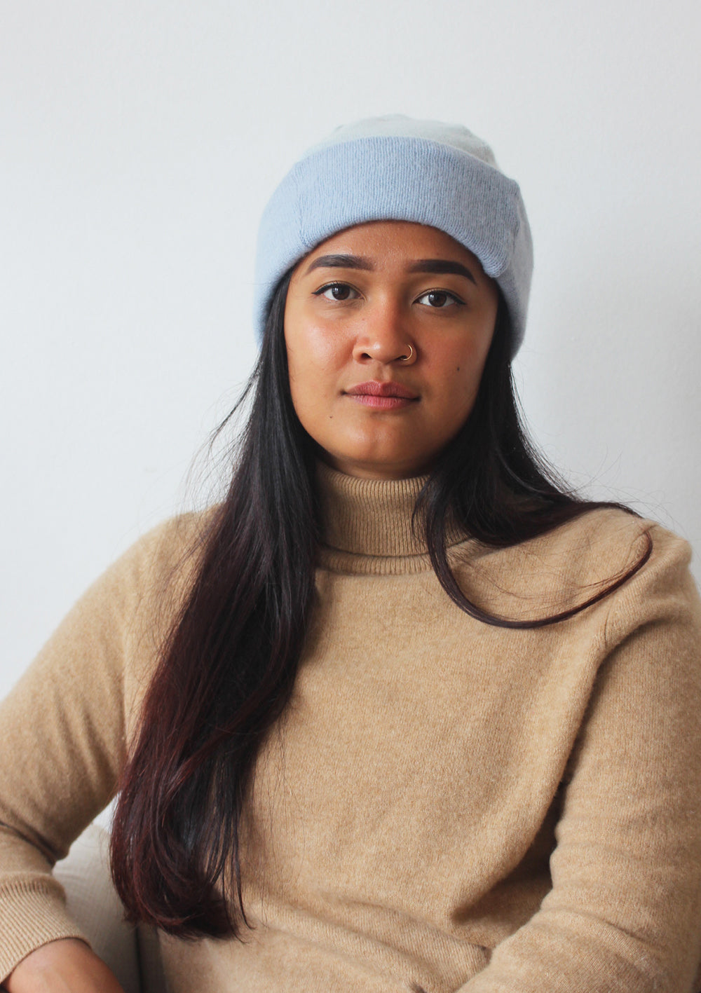 Reclaimed Cashmere Beanie Hat